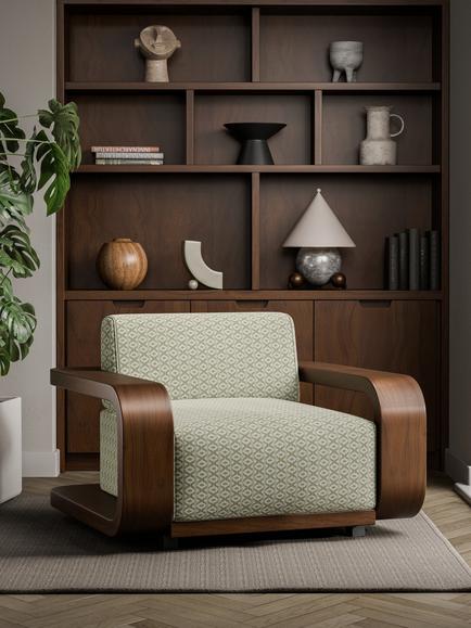Harlequin Ajal Furnishing Fabric - view 2, Seaglass
