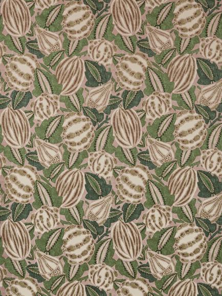 Harlequin Zenith Furnishing Fabric, Terracotta/Azul, Terracotta/Azul