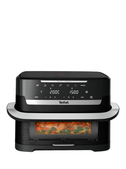 Tefal Ingenio EY9278G0 Dual Flex Air Fryer, Black, Black