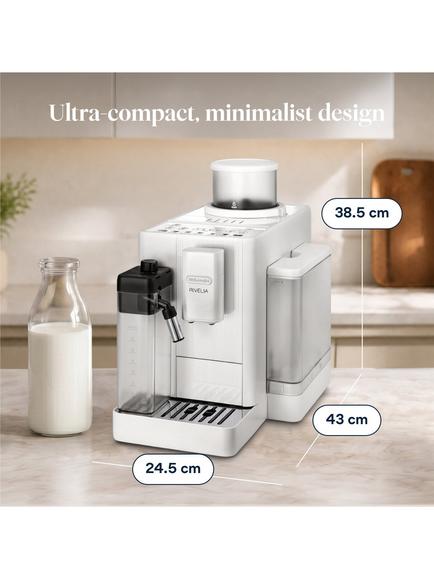 De'Longhi Rivelia Start Automatic Bean to Cup Coffee Machine - view 2, White