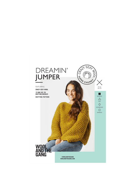 Wool And The Gang Dreamin Jumper Knitting Pattern, Multi