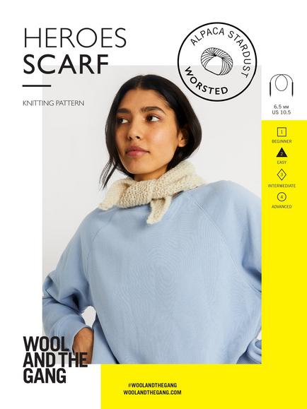 Wool And The Gang Heroes Scarf Knitting Pattern, Multi