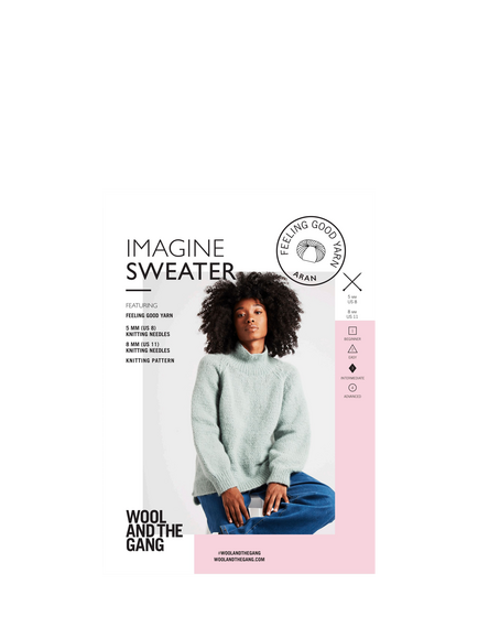Wool And The Gang Imagine Sweater Knitting Pattern, Multi