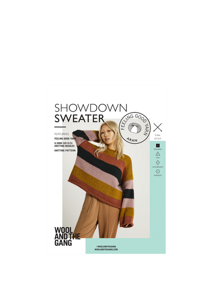 Wool And The Gang Showdown Sweater Knitting Pattern, Multi