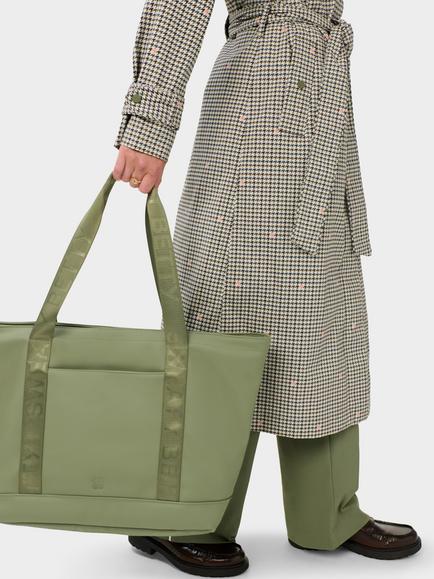 Sweaty Betty City Goer Tote Bag, Brackengreen - view 2, Brackengreen