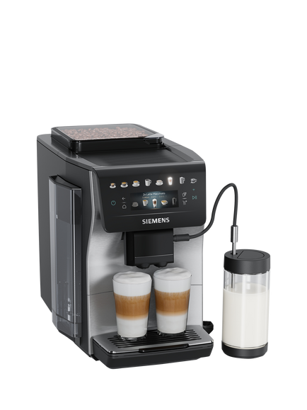 Siemens TP605GM3 EQ600 iAroma Fully Automatic Bean to Cup Coffee Machine, Inox Steel, Inox Steel