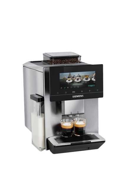 Siemens TQ925G03 EQ900 iAroma Automatic Bean to Cup Espresso Machine, Stainless Steel, Stainless Steel
