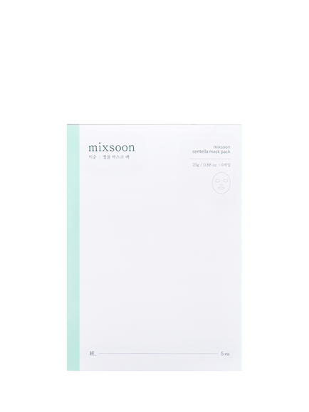 mixsoon Centella Sheet Mask, x 5, No Colour