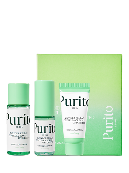 Purito Wonder Releaf Centella Mini Skincare Gift Set, No Colour
