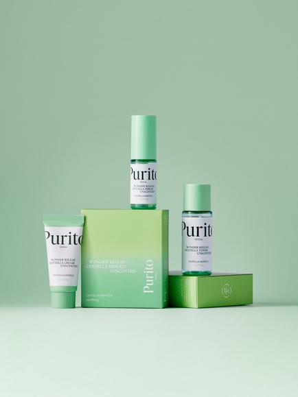 Purito Wonder Releaf Centella Mini Skincare Gift Set - view 2, No Colour