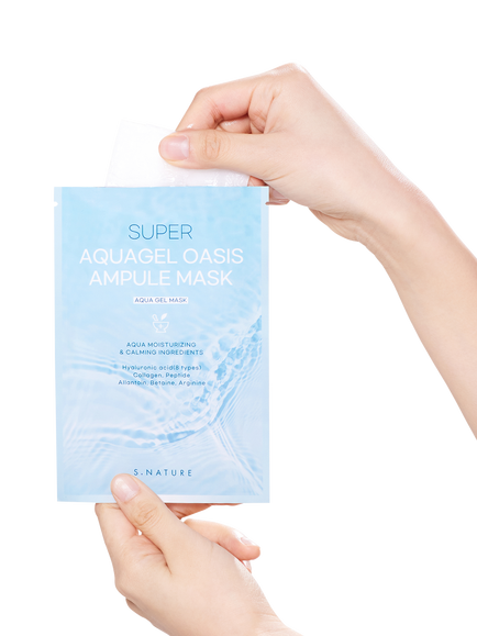 S.NATURE Super Aquagel Oasis Ampoule Sheet Mask, x 5 - view 2, No Colour