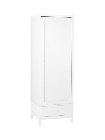 John Lewis OUTLET Wilton Single Wardrobe, Like New, White, White