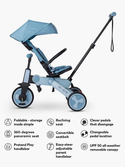 Micro Scooters Micro FlexiTrike, Blue - view 2, Blue