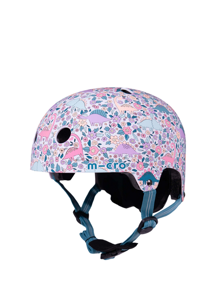 Micro Scooters Flora Dinosaur Bike/Scooter Safety Helmet, Multi