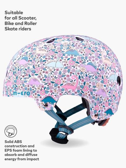 Micro Scooters Flora Dinosaur Bike/Scooter Safety Helmet - view 2, Multi