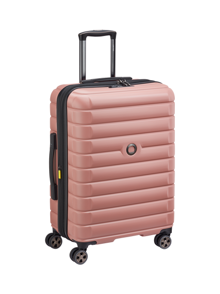 DELSEY Shadow 5.0 66cm Expandable 4-Wheel Medium Suitcase, 70L, Ash Rose - view 2, Ash Rose
