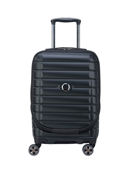 DELSEY Shadow 5.0 55cm Expandable Business Cabin Trolley, 38L, Black