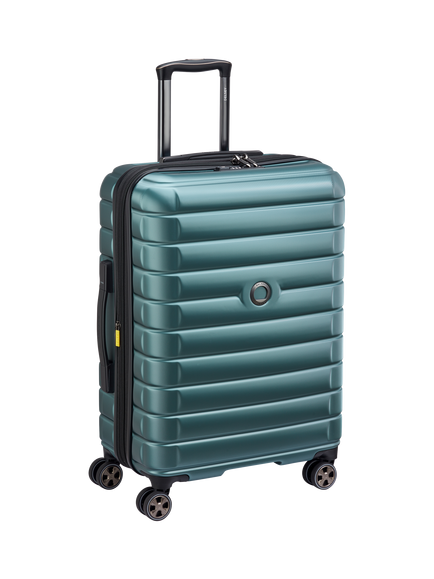 DELSEY Shadow 5.0 66cm Expandable Medium Suitcase, 70L, Green, Green