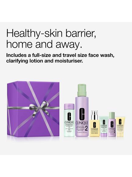 Clinique Three-Step Hydration Skincare Gift Set for Dry Combination Skin - view 2, 