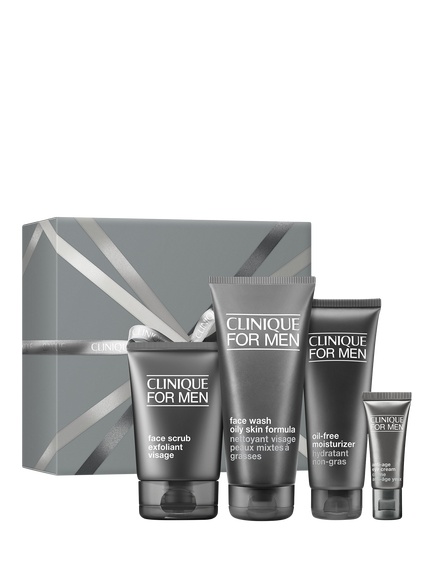 Clinique For Men Oil Control Skincare Gift Set for Oily Skin, 