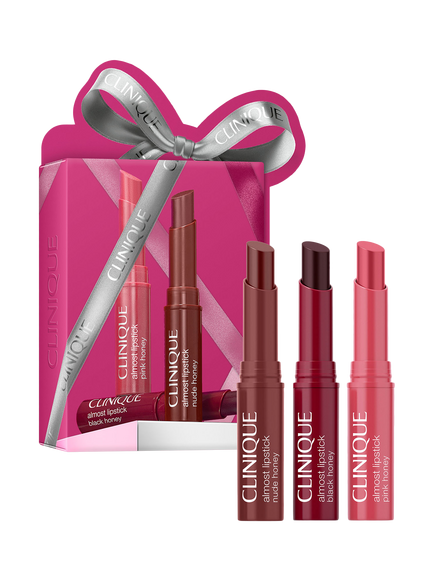 Clinique  Almost Lipstick Honey Shades Makeup Gift Set, 