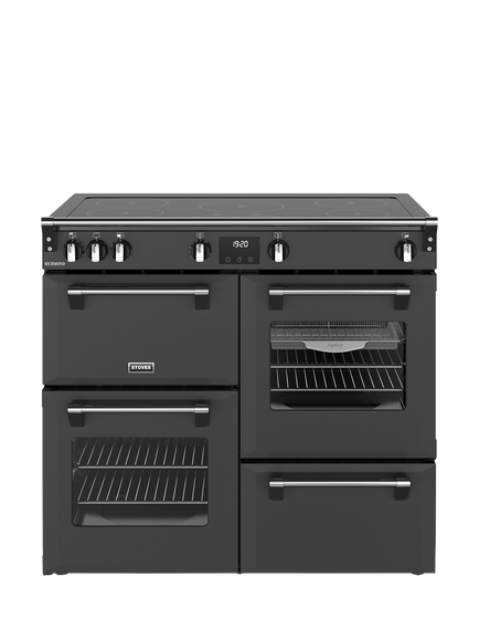 Stoves OUTLET Richmond 100cm Electric Induction Hob Range Cooker, Like New, Anthracite, Anthracite