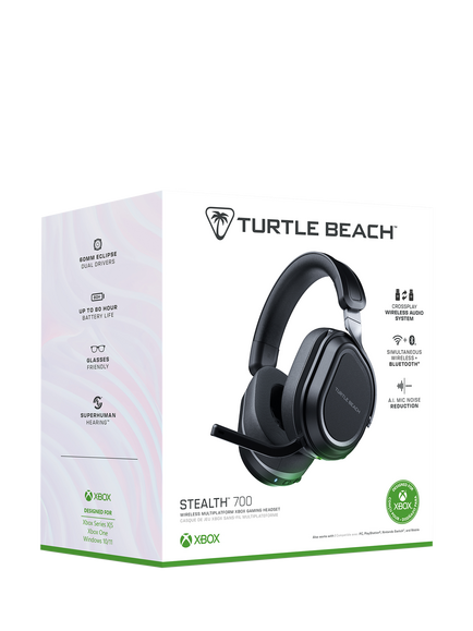 Turtle Beach Stealth 700 Gen 3 Bluetooth Wireless Gaming Headset for Xbox Series X/S, Xbox One & PC, Black/Blue, Black/Blue