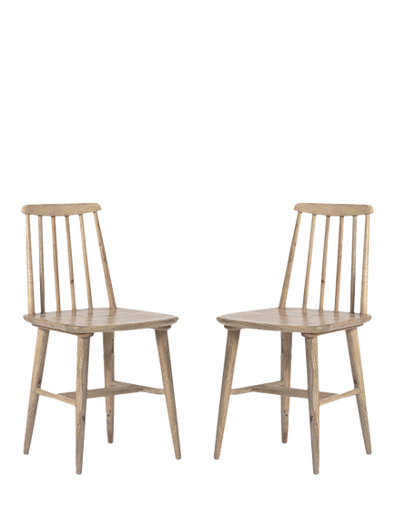 Swoon OUTLET Ollie Dining Chair, Natural Oak Stain, Set of 2, Like New, Natural Oak, Natural Oak