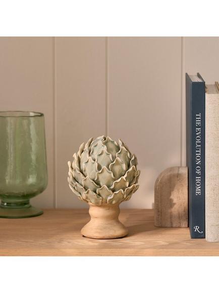Neptune Eversley Artichoke Small Stoneware Ornament, Sage - view 2, Natural