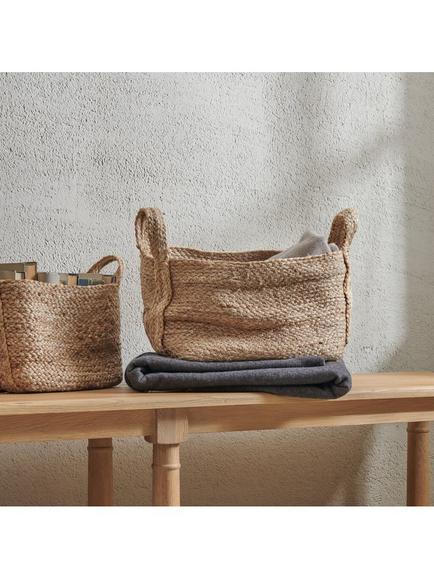 Neptune Arbroath Jute Storage Basket, Natural, Medium - view 2, Natural