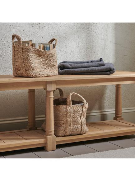 Neptune Arbroath Jute Storage Basket, Natural, Small - view 2, Natural