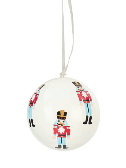 Neptune Ridley Nutcracker Bauble, Red, Natural