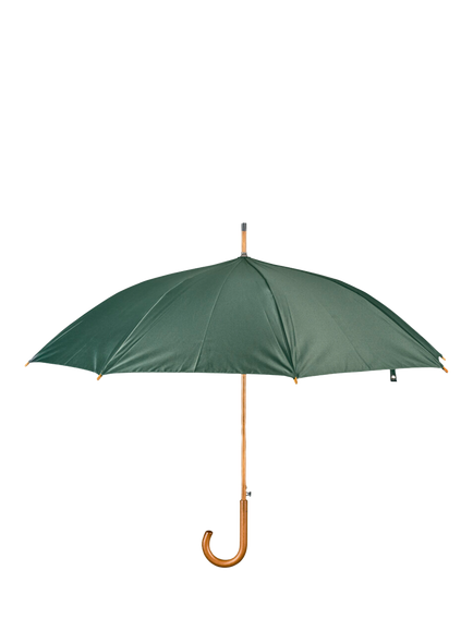 Neptune Automatic Umbrella, Green, Natural