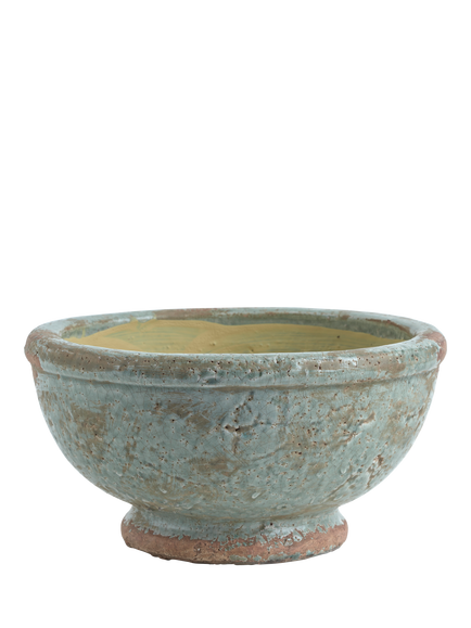 Neptune Broseley Footed Bowl, Moss, Natural