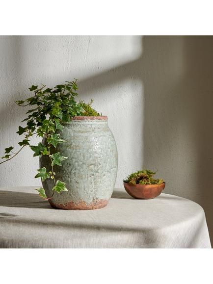 Neptune Broseley Footed Pot, Moss - view 2, Natural
