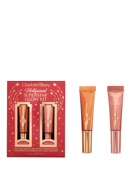 Charlotte Tilbury Hollywood Superstar Glow Kit Makeup Gift Set, Clear Clear