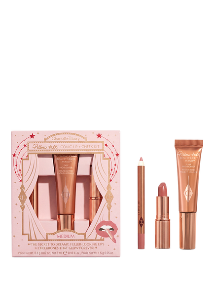 Charlotte Tilbury Iconic Lip & Cheek Kit Makeup Gift Set, Medium, Clear Clear