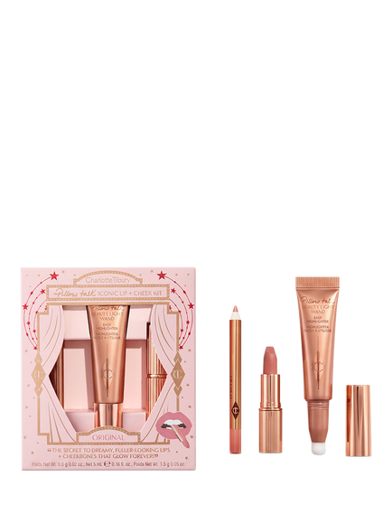 Charlotte Tilbury Iconic Lip & Cheek Kit Makeup Gift Set, Original, Clear Clear