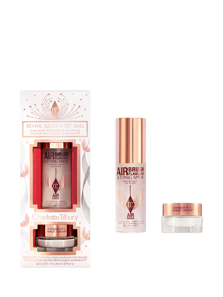 Charlotte Tilbury Revive, Glow + Set Duo Skincare Gift Set, Clear Clear