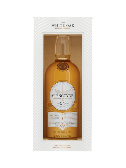 Glengoyne White Oak 24 Year Old Highland Single Malt Scotch Whisky, 70cl, Amber