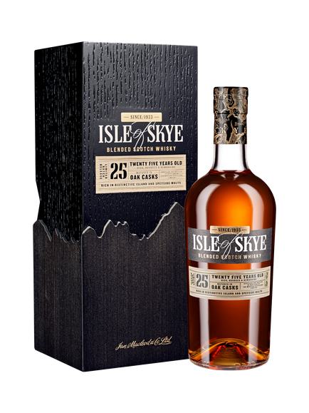 Isle of Skye 25 Year Old Blended Scotch Whisky, 70cl, Amber
