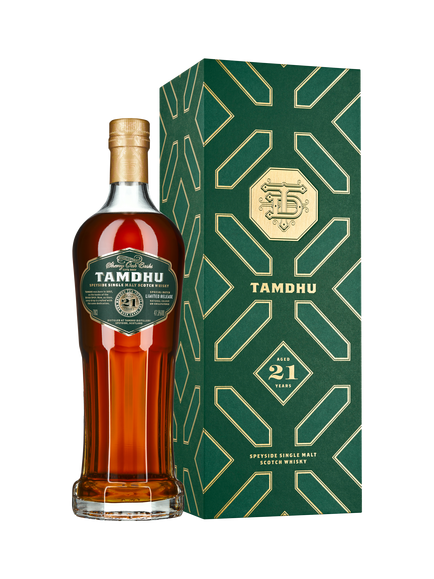 Tamdhu 21 Year Old Speyside Single Malt Scotch Whisky, 70cl, Amber