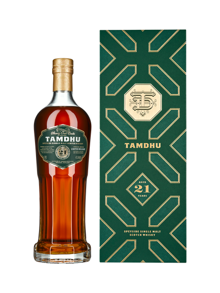 Tamdhu 21 Year Old Speyside Single Malt Scotch Whisky, 70cl - view 2, Amber