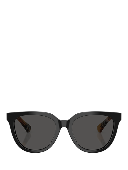 Butterfly BE4469 Women's Oval Sunglasses, Black/Grey - view 2, Black/Grey