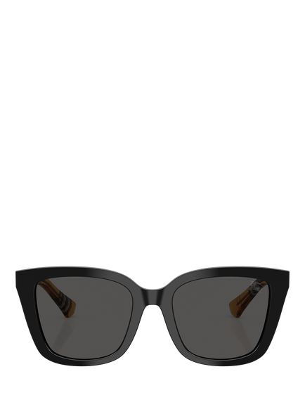 Butterfly BE4487 Women's Square Sunglasses, Black/Brown - view 2, Black/Brown