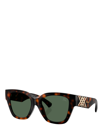 Butterfly BE4489U Women's Cat Eye Sunglasses, Dark Havana/Green, Dark Havana/Green