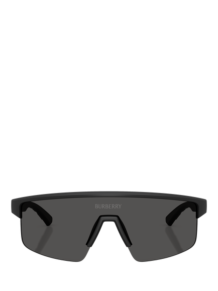 Butterfly BE4498 Unisex Wrap Sunglasses, Matte Black/Grey - view 2, Matte Black/Grey