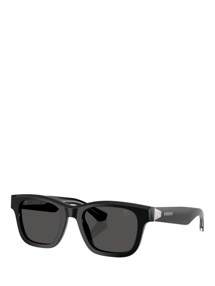 Butterfly BE4504 Unisex Square Sunglasses, Black, Black