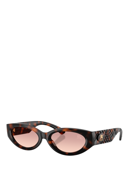 Butterfly BE4505U Women's Oval Sunglasses, Dark Havana, Dark Havana