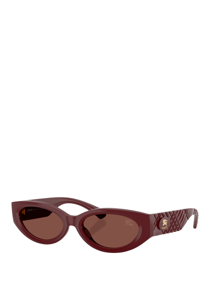 Butterfly BE4505U Women's Oval Sunglasses, Bordeaux/Red, Bordeaux/Red